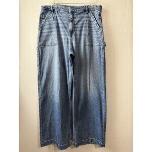 American Eagle Outfitters Light Blue Wide Leg Jeans